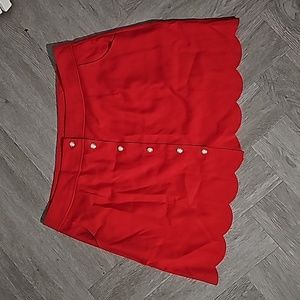 Shein Curve scalloped skirt